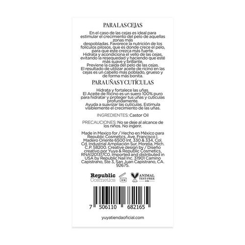 Aceite de Ricino de 50 ml Multibeneficios