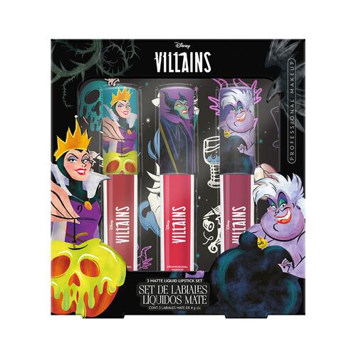 Set de Labiales Disney Villanas Matte