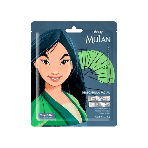 Disney Mascarilla Individual Mulan Pepino