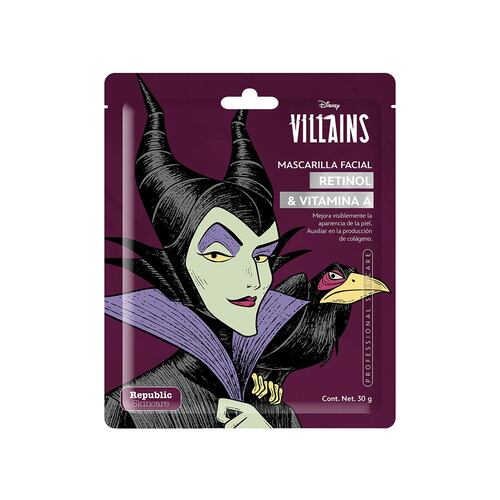 Disney Mascarilla Individual Maléfica Retinol