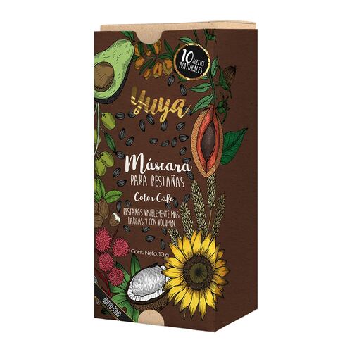 Máscara de Pestañas 10 Aceites Naturales Café Yuya