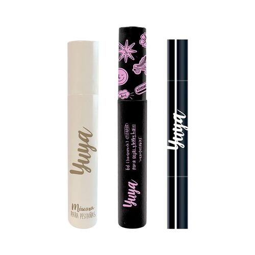 Set Yuya Mascara de pestañas + gel de cejas + delineador cat eye