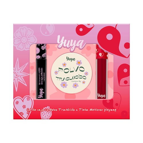 Set Yuya Gel de ceja + polvo traslúcido + tinta ying yang