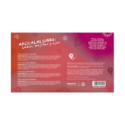 Set Edición Especial Versión Mini: 4 Tintas Multiusos Yuya