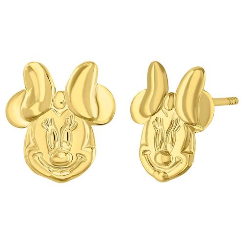 Broquel Cara Minnie Oro 14K Disney