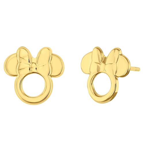 Broquel Contorno Minnie Troquelado Oro 14K Disney
