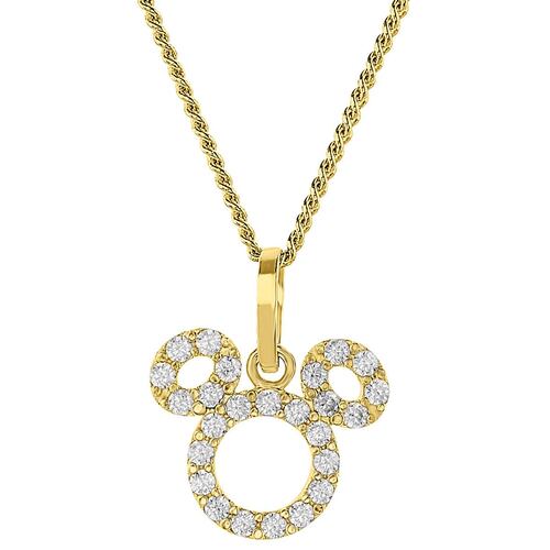 Collar Mickey Contorno Redondo Oro 14K Disney