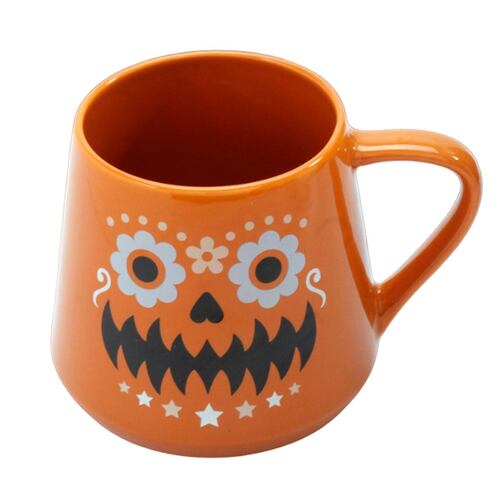 Taza de porcelana 400ml Crown Baccara Edición Halloween - Calabaza Naranja