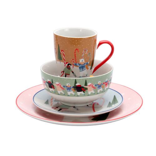 Vajilla Navidad Porcelana Crown Baccara