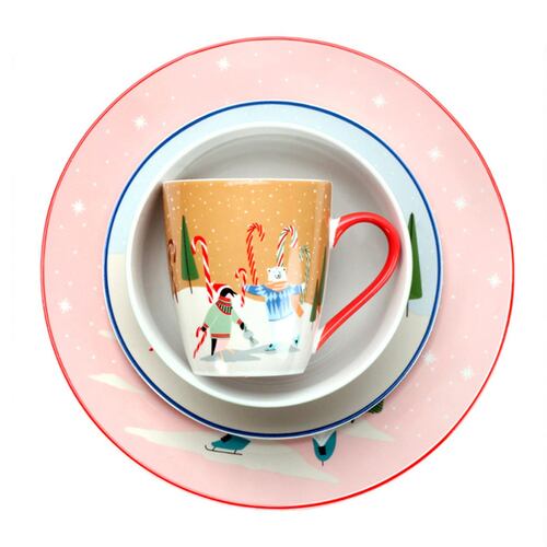 Vajilla Navidad Porcelana Crown Baccara