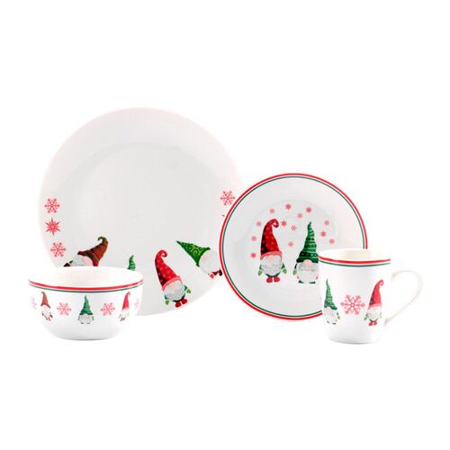 Vajilla Navidad de Porcelana Crown Baccara