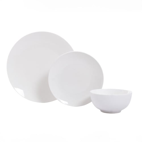 Vajilla Porcelana 4 Personas Crown Baccara Kimmy 12 Piezas