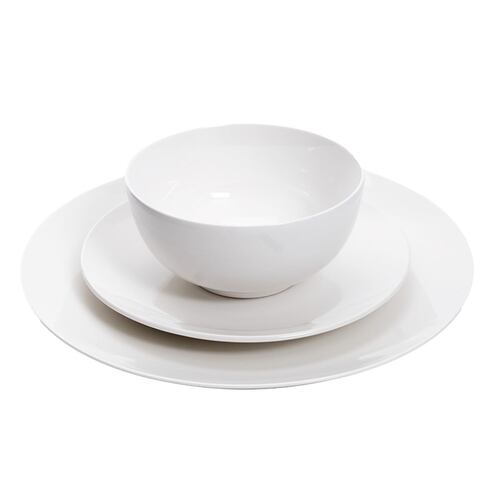 Vajilla Porcelana 4 Personas Crown Baccara Kimmy 12 Piezas