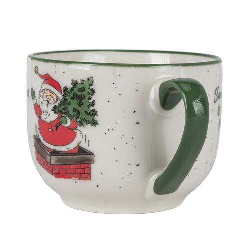 Taza Porcelana 600 ml Diseño Navidad Santa Claus Crown Baccara