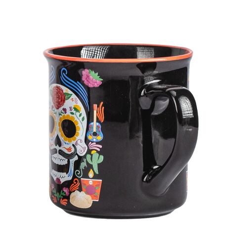 Taza porcelana 410 ml Diseño Calavera Día de Muertos Crown Baccara