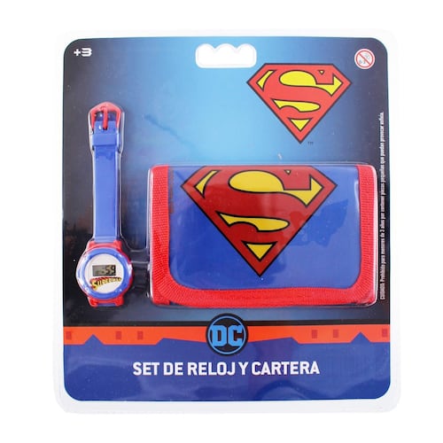 Set de Reloj Digital y Cartera Superman