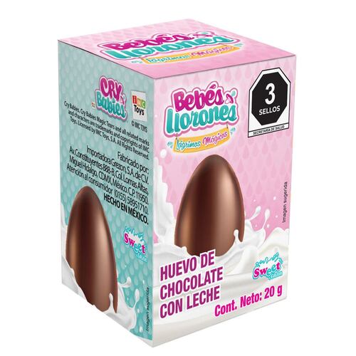 Huevo de chocolate con sorpresa de Grezon Bebés Llorones 20gr
