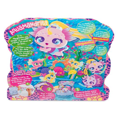 Muñeco Distroller Aquamerito Ajolote Rosa
