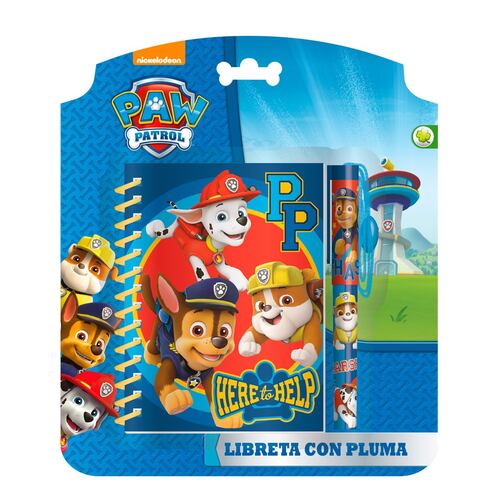 Libreta con Pluma Paw Patrol