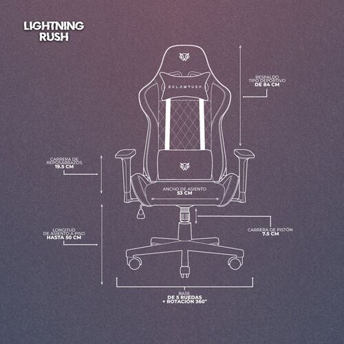 Silla Gamer Balam Rush Lighting Rush