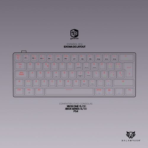 Teclado Gamer Dominate 60% GK550