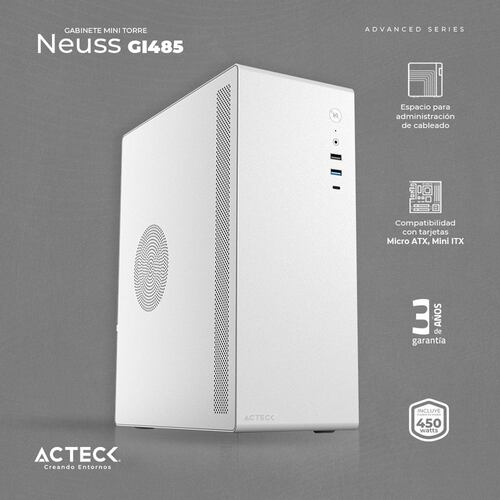 Gabinete Mini Torre Neuss Acteck GI485