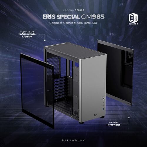 Gabinete Media Torre Eris Special GM985 Gris