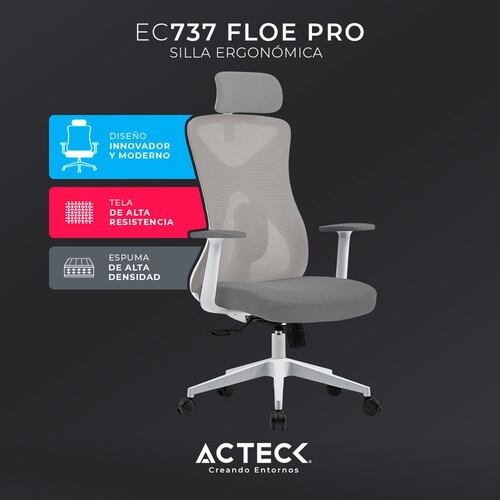 Silla Acteck ergonómica Floe Pro EC737