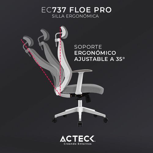 Silla Acteck ergonómica Floe Pro EC737