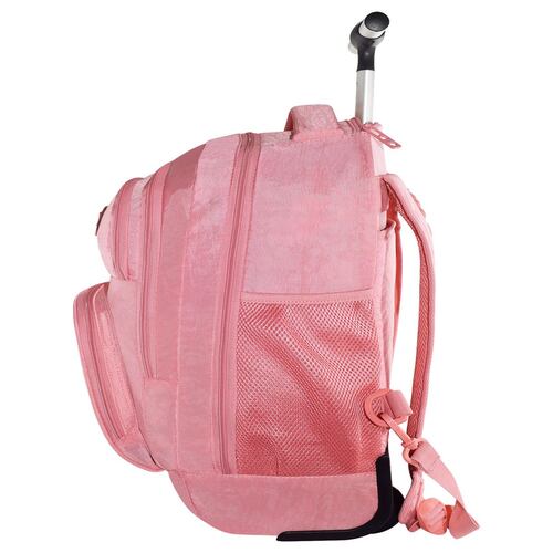 Mochila Porta Laptop Rodante Rosa Pink Label