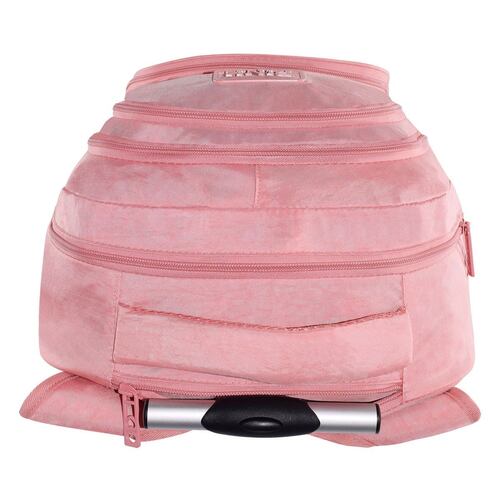 Mochila Porta Laptop Rodante Rosa Pink Label