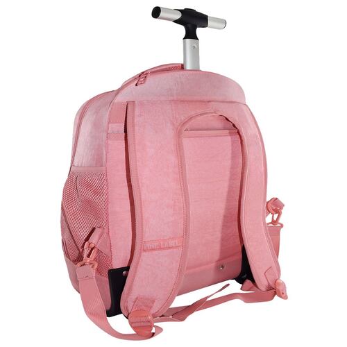 Mochila Porta Laptop Rodante Rosa Pink Label