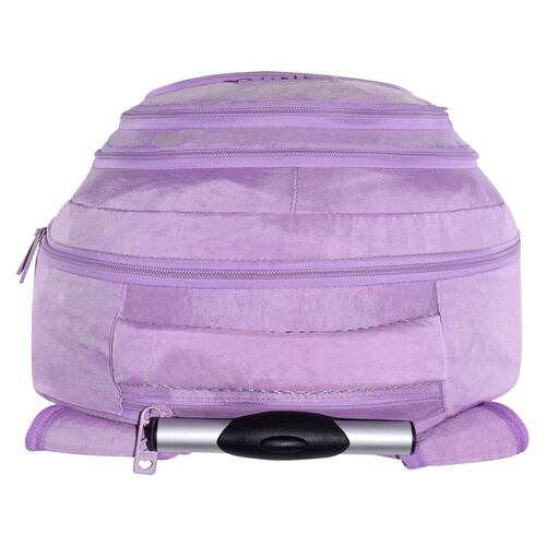 Mochila Porta Laptop Rodante Lila Pink Label