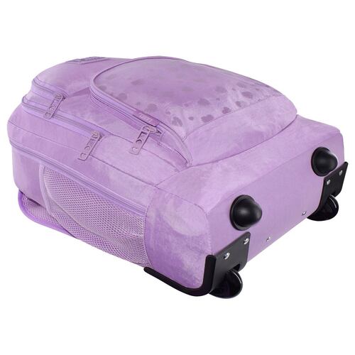 Mochila Porta Laptop Rodante Lila Pink Label