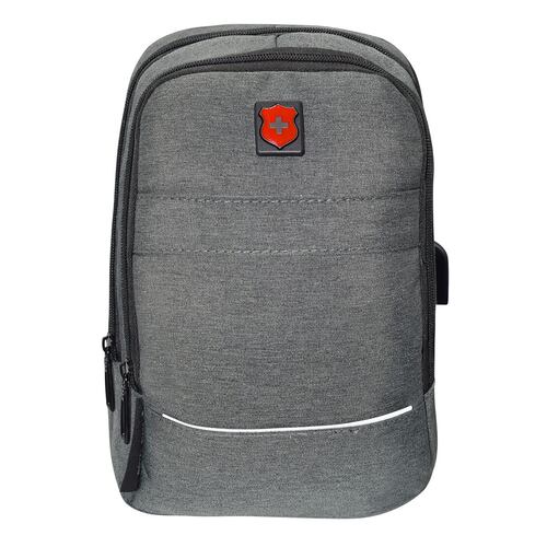Crossbag Royal Swiss Compartimiento para Tablet10" Gris RSM26