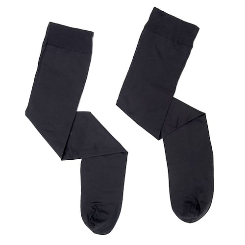 Medias María Intima opaca extra larga modelo 470 talla chica-Mediana color negro dama