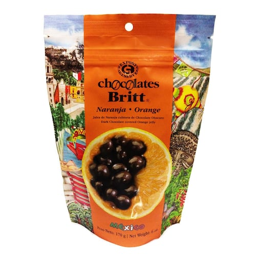 Chocolate Amargo de Naranja Britt México 170g