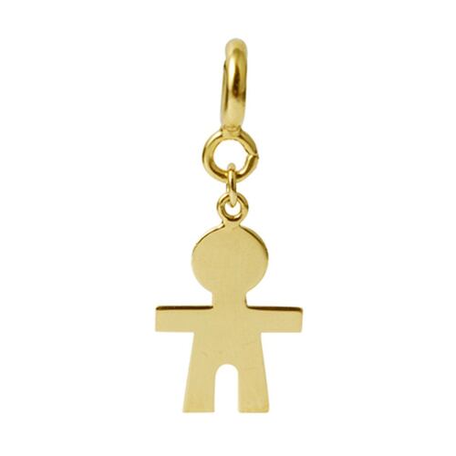 CHARM DE PLATA.925 CON NIÑO  EN ACABADO DORADO LULLABY