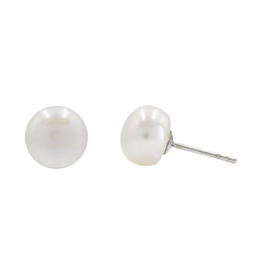 Aretes Con Perla En Acabado En Rodio Artré .925