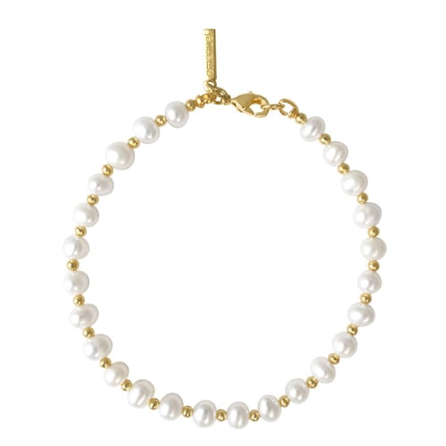 Pulsera en dorado con perlas cultivadas blancas Emanuel Ungaro