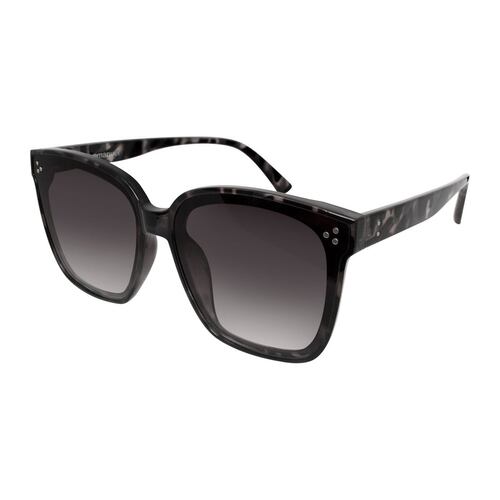 Lentes de sol cuadrados pas demi gris mica negra Emanuel Ungaro