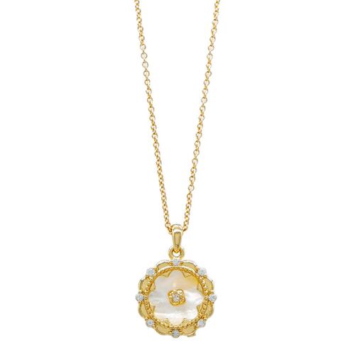 DIJE EN DORADO ESTILO VINTAGE EN FORMA DE FLOR QUEEN VICTORIA