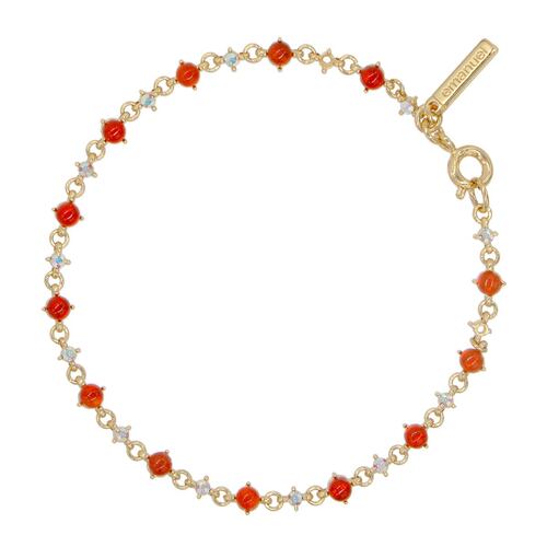 Pulsera con Cabuchon de Piedra Natural Ágata y Cristal Emanuel Ungaro