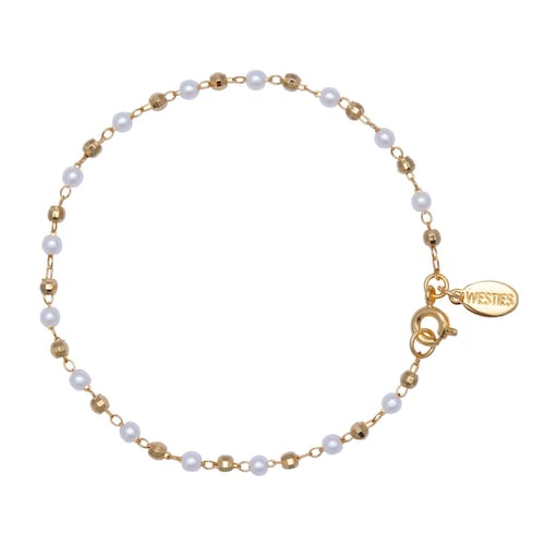 Pulsera Perlas y Beads Diamantadas Westies