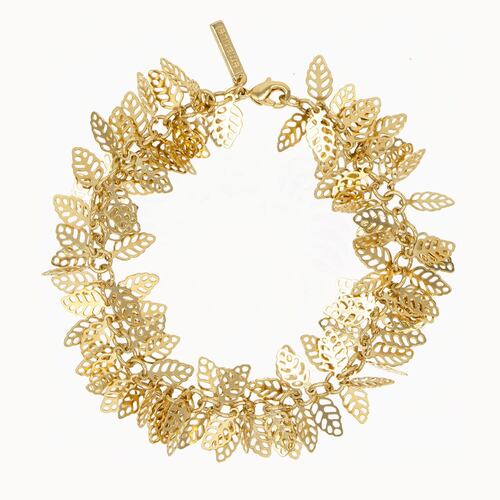 Pulsera Cadena Especial Hojas Filigrana Emanuel Ungaro