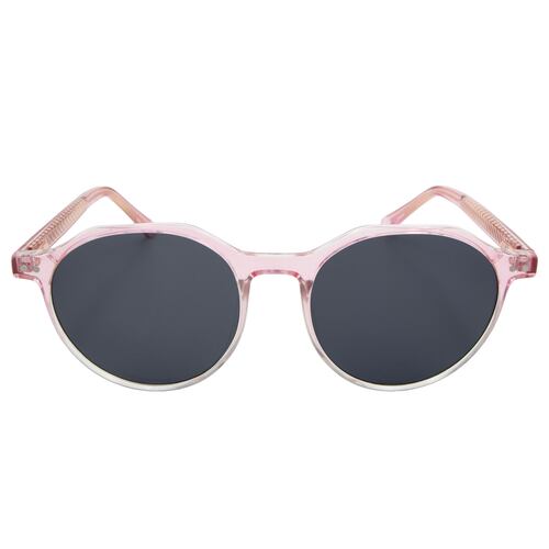 Lentes De Sol Redondos Pasta Rosa Micas Negras Para Mujer Westies