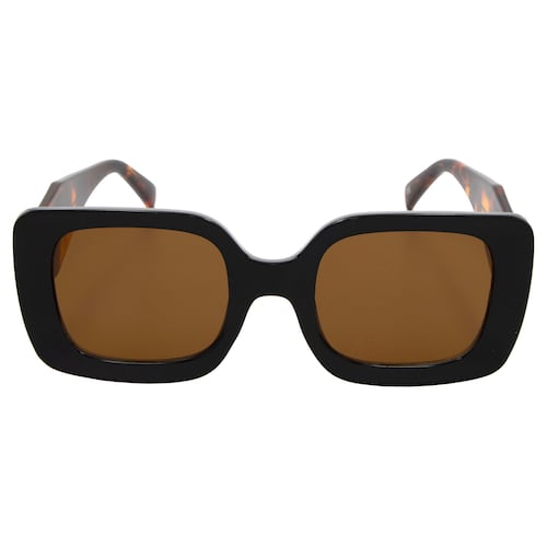Lentes De Sol Cuadrados Pasta Negro-Carey Micas Cafés Para Mujer Westies