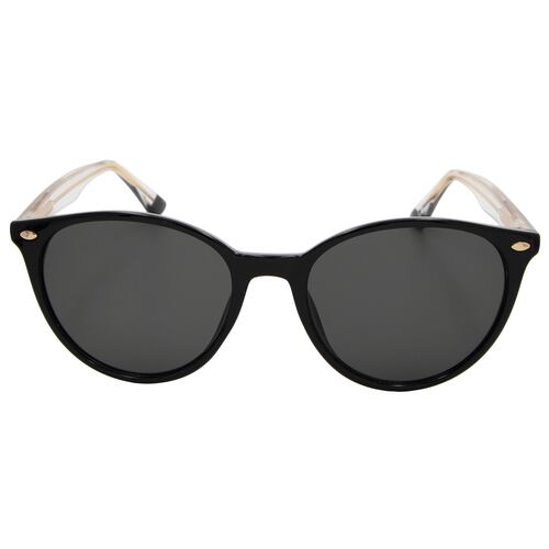 Lentes De Sol Redondos Pasta Negro Micas Negras Unisex Westies