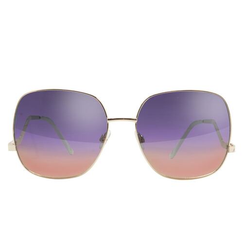 Lente Solar Panama Jack 42457FGX710 Cuadrado Oro Rosado