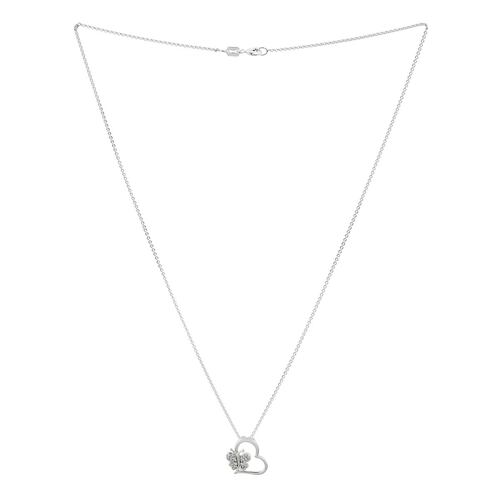 Dije Corazón Mariposa Con Zirconias Villalpando